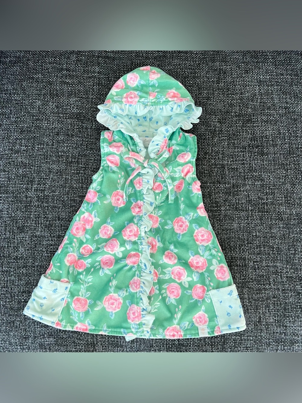 SweetHoney Girls Aqua Spring Floral Coverup Size 12 Months